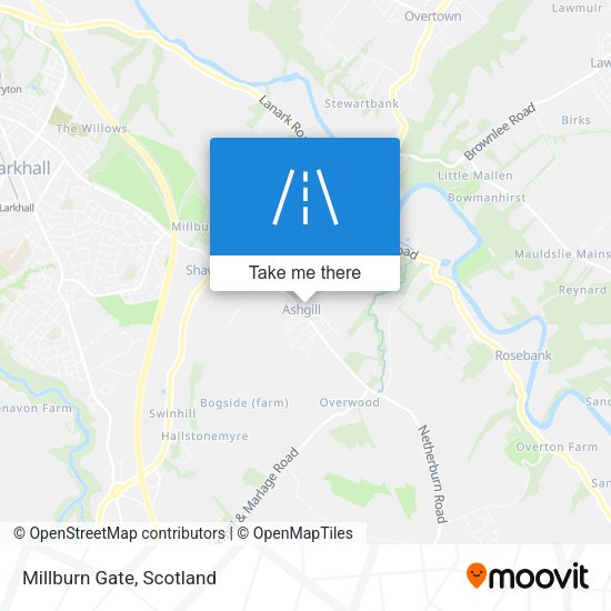 Millburn Gate map
