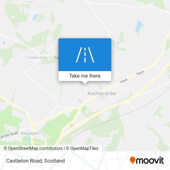 Castleton Road map