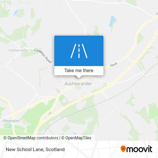 New School Lane map