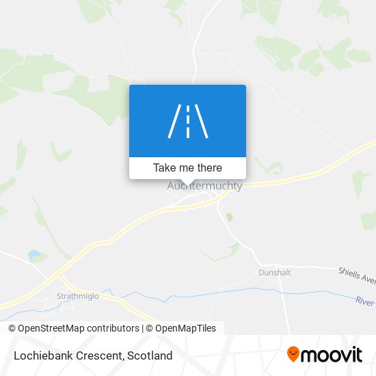 Lochiebank Crescent map
