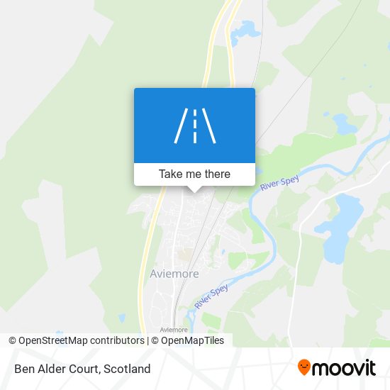 Ben Alder Court map