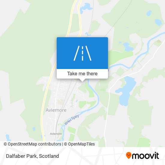 Dalfaber Park map