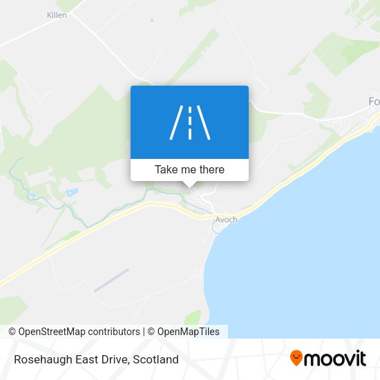 Rosehaugh East Drive map