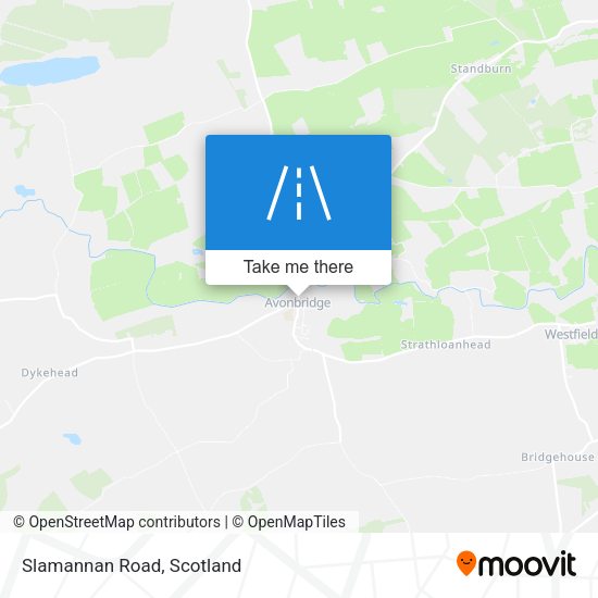 Slamannan Road map