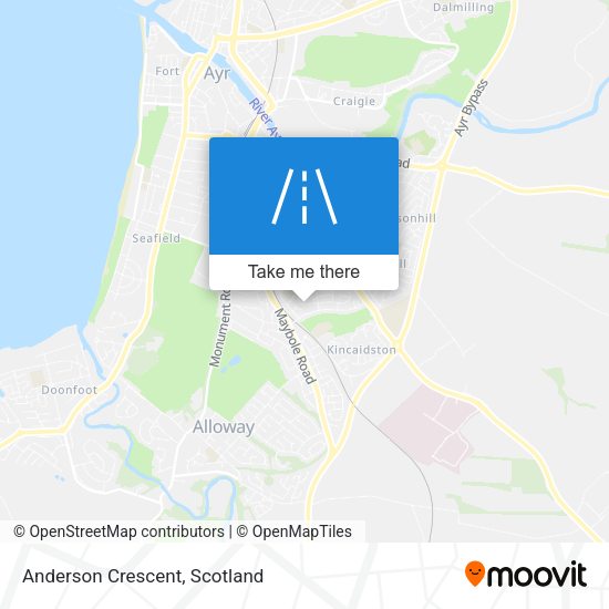 Anderson Crescent map