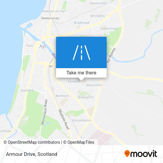 Armour Drive map