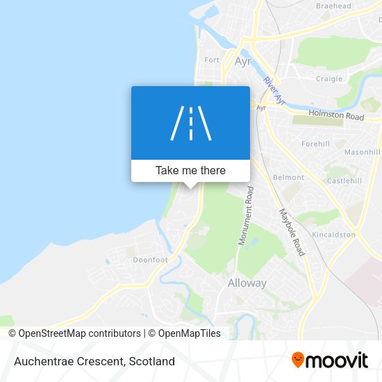 Auchentrae Crescent map