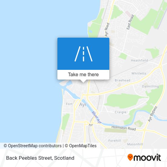 Back Peebles Street map