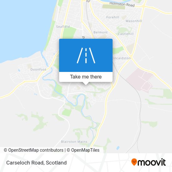 Carseloch Road map
