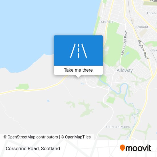 Corserine Road map