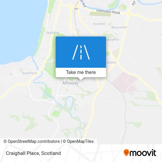 Craighall Place map