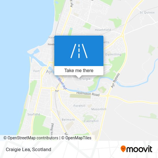 Craigie Lea map
