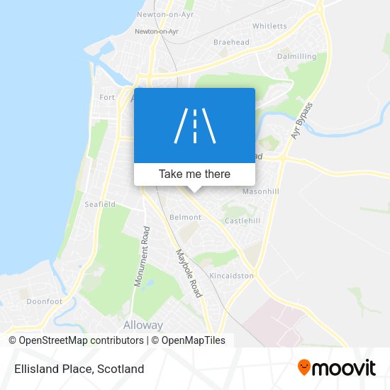 Ellisland Place map