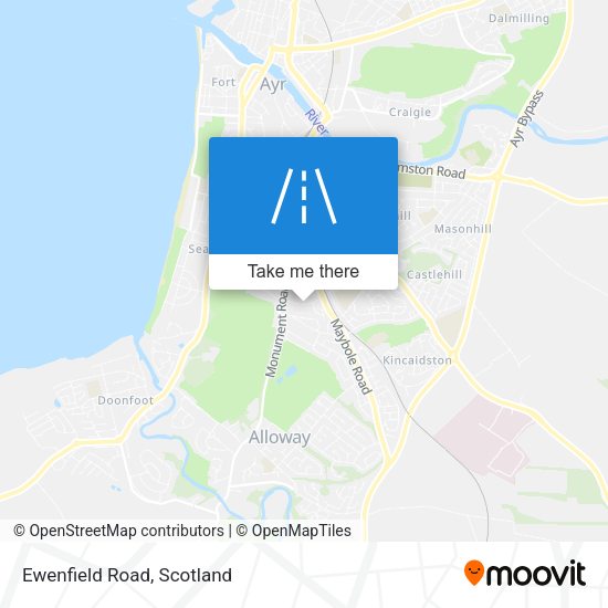 Ewenfield Road map