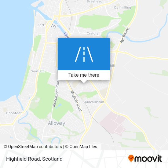 Highfield Road map
