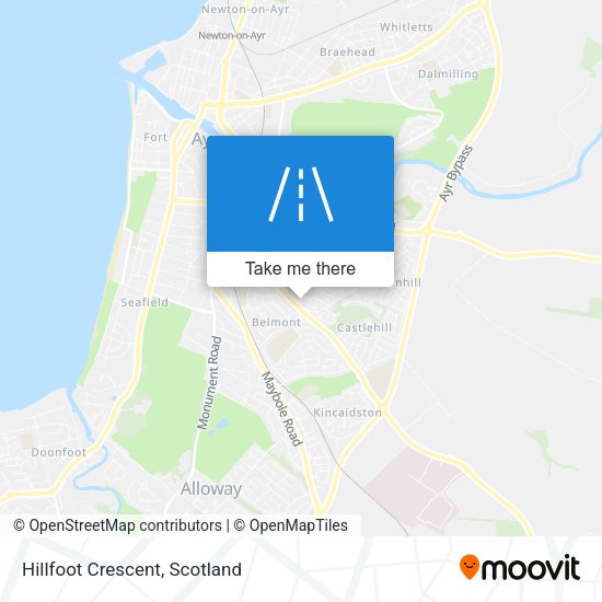 Hillfoot Crescent map