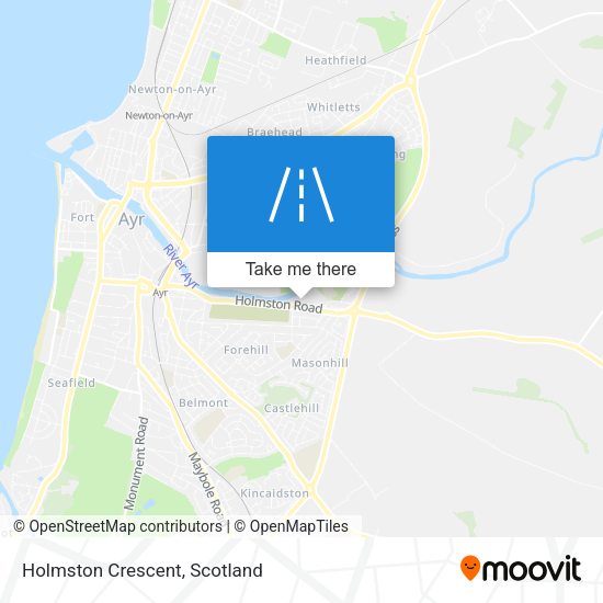 Holmston Crescent map