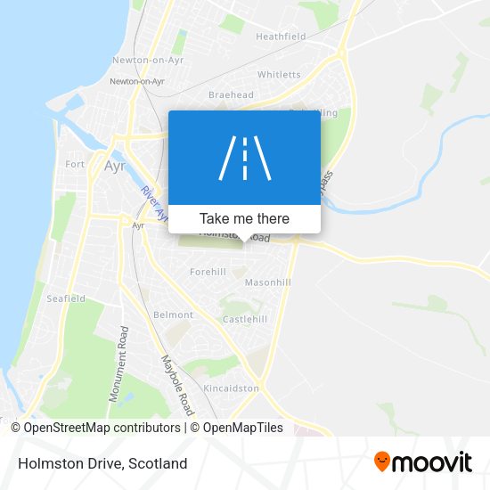 Holmston Drive map