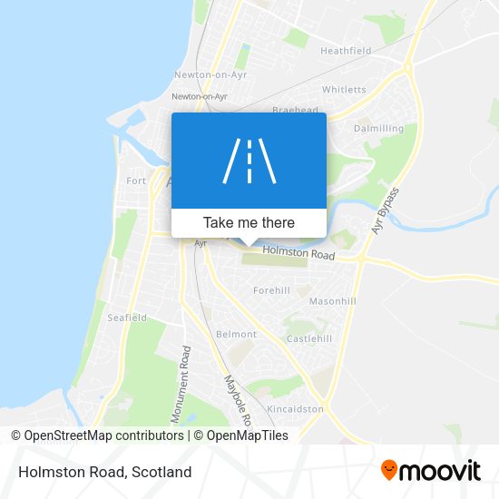 Holmston Road map