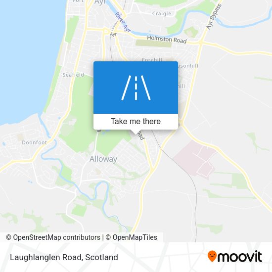 Laughlanglen Road map