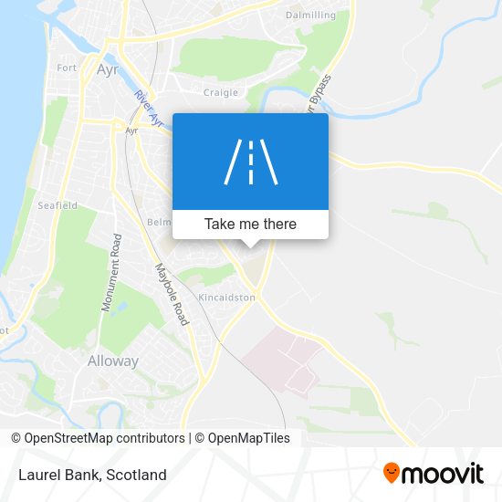 Laurel Bank map