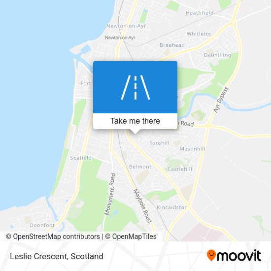 Leslie Crescent map