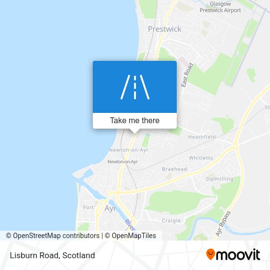 Lisburn Road map