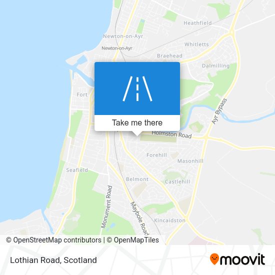 Lothian Road map