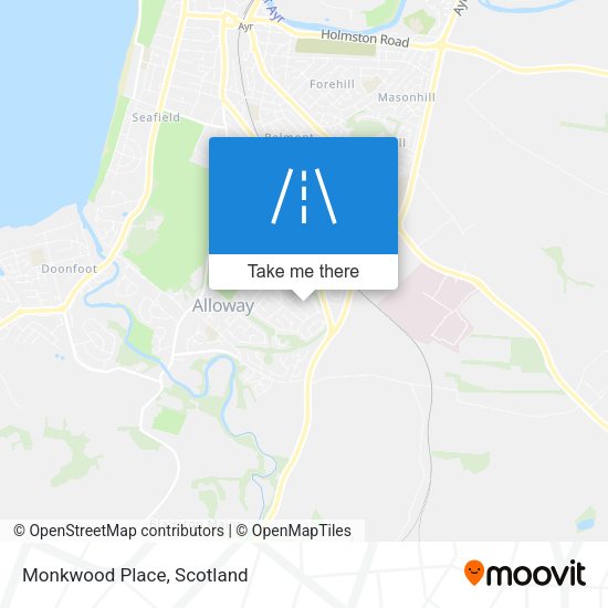 Monkwood Place map