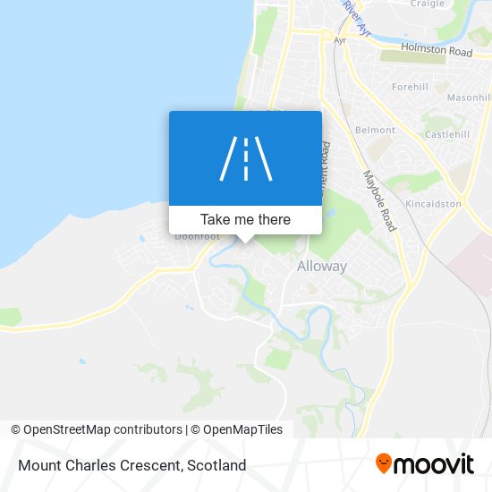 Mount Charles Crescent map