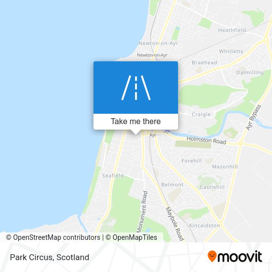 Park Circus map