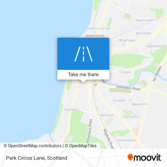 Park Circus Lane map