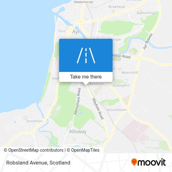 Robsland Avenue map
