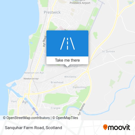 Sanquhar Farm Road map