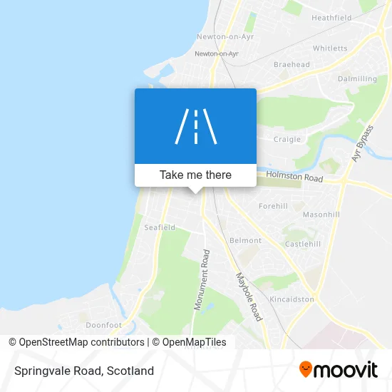Springvale Road map