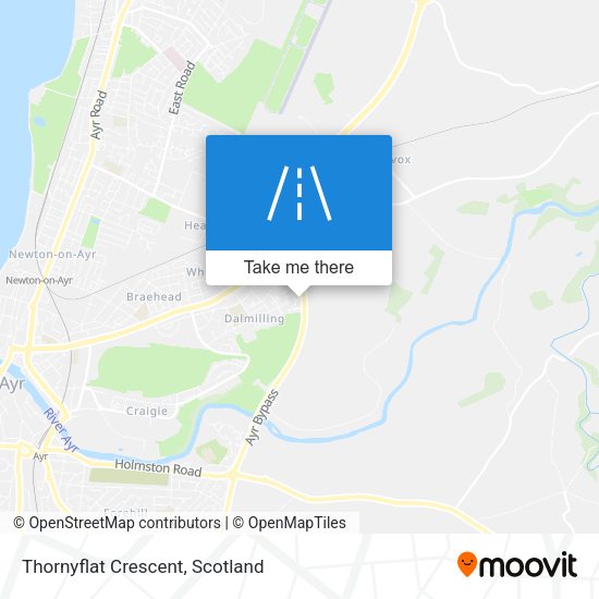Thornyflat Crescent map