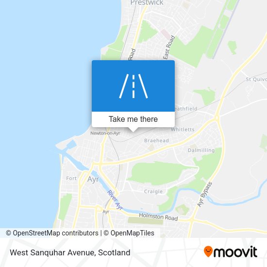 West Sanquhar Avenue map