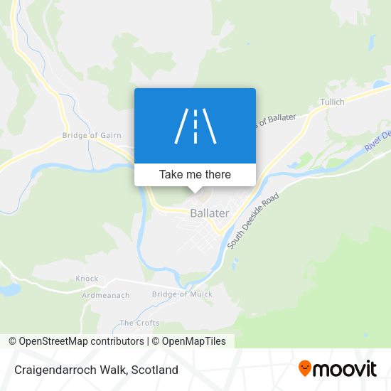 Craigendarroch Walk map