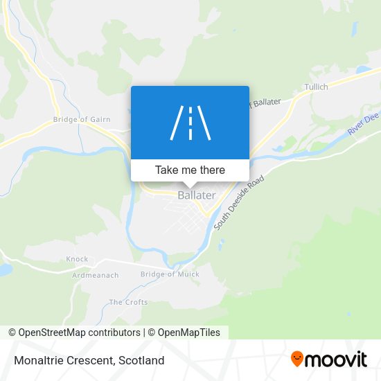 Monaltrie Crescent map