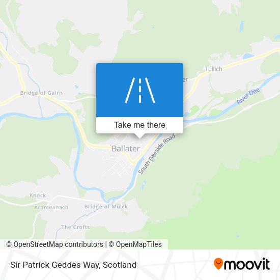 Sir Patrick Geddes Way map