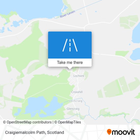 Craigiemalcolm Path map