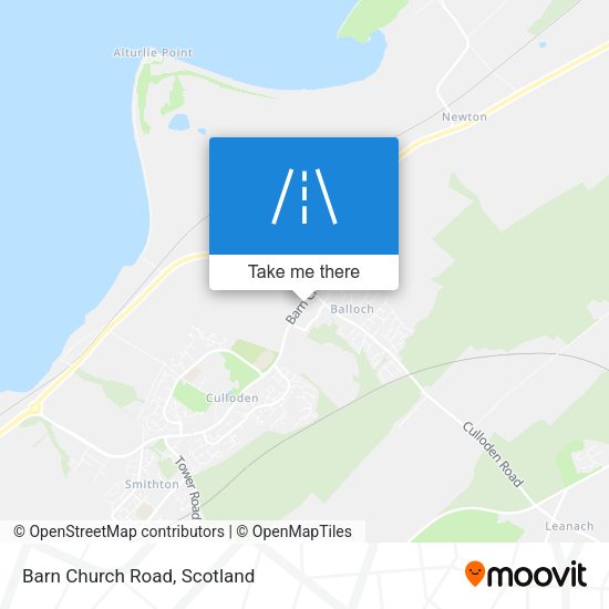Barn Church Road map