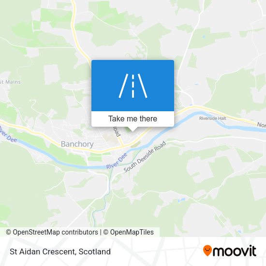 St Aidan Crescent map