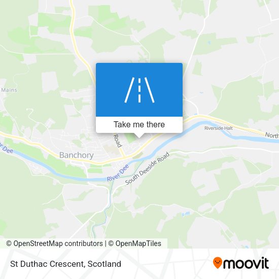 St Duthac Crescent map