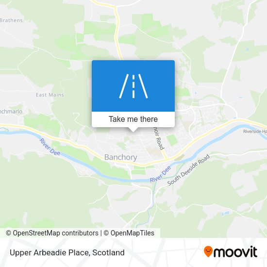 Upper Arbeadie Place map