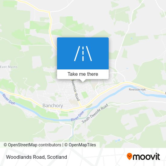 Woodlands Road map