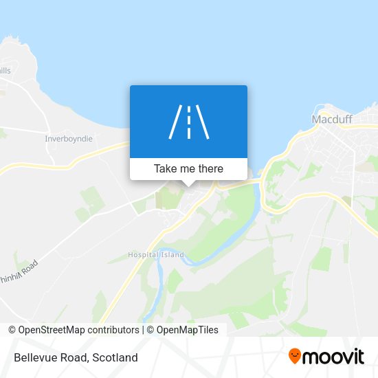 Bellevue Road map