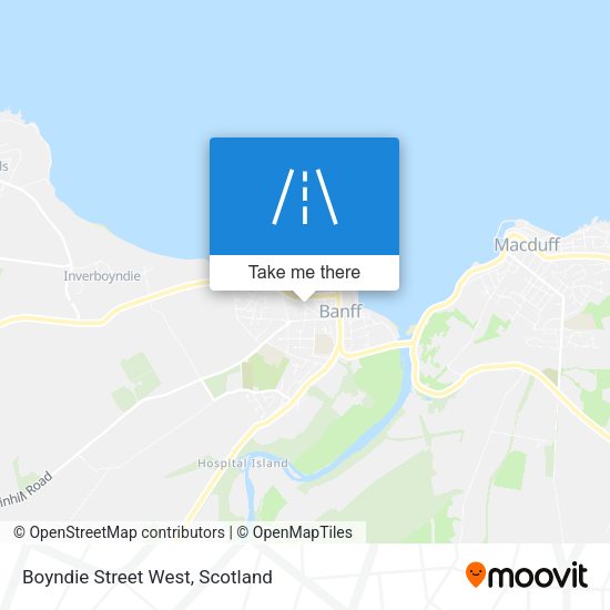 Boyndie Street West map