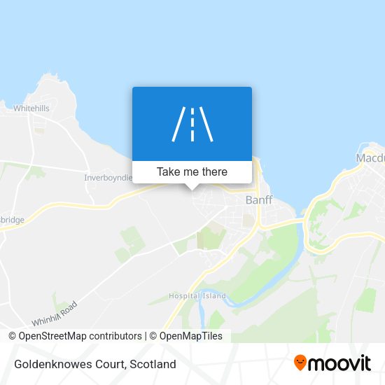 Goldenknowes Court map