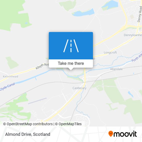 Almond Drive map